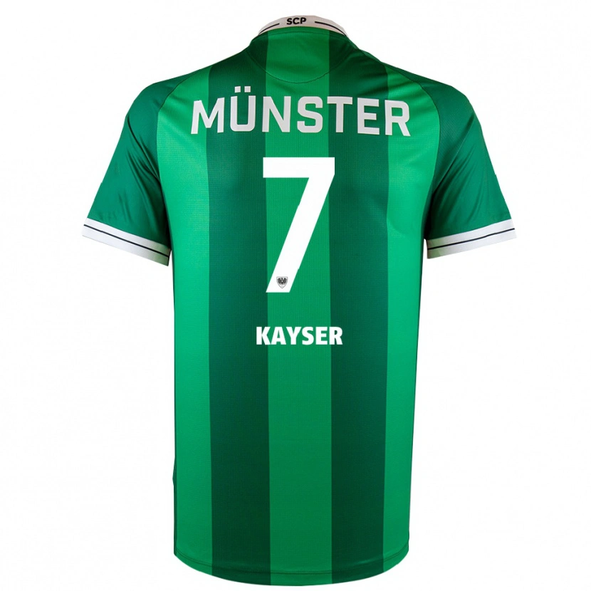 Danxen Dames Leon Kayser #7 Groen Wit Thuisshirt Thuistenue 2025/26 T-Shirt