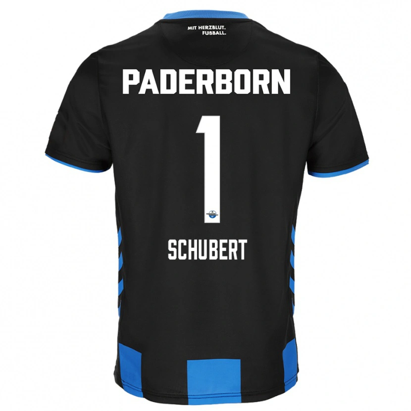 Danxen Dames Markus Schubert #1 Zwart Blauw Thuisshirt Thuistenue 2025/26 T-Shirt