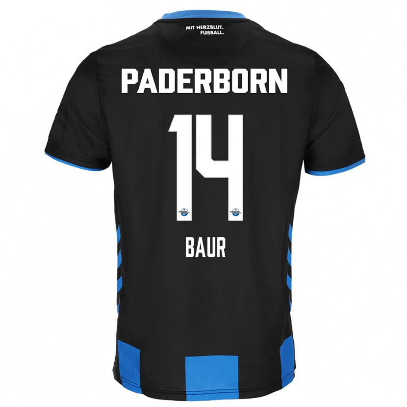 Danxen Dames Mika Baur #14 Zwart Blauw Thuisshirt Thuistenue 2025/26 T-Shirt
