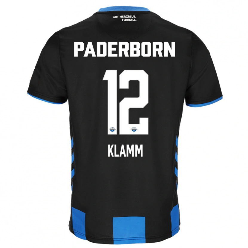 Danxen Dames Felix Klamm #12 Zwart Blauw Thuisshirt Thuistenue 2025/26 T-Shirt