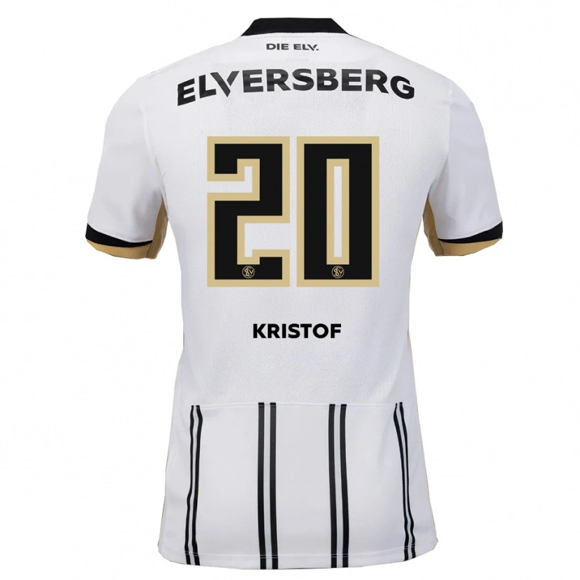 Danxen Dames Nicolas Kristof #20 Wit Zwart Thuisshirt Thuistenue 2025/26 T-Shirt