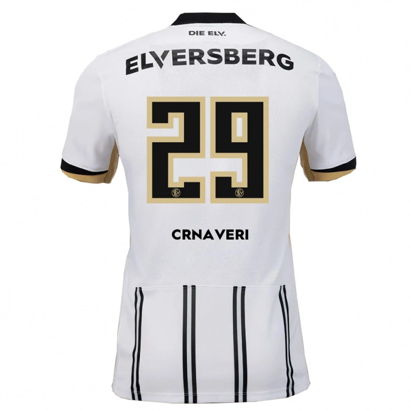 Danxen Dames Laureta Crnaveri #29 Wit Zwart Thuisshirt Thuistenue 2025/26 T-Shirt