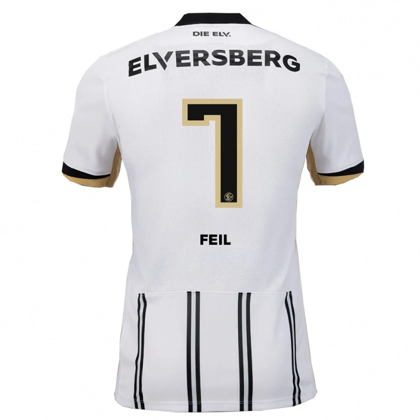 Danxen Dames Manuel Feil #7 Wit Zwart Thuisshirt Thuistenue 2025/26 T-Shirt