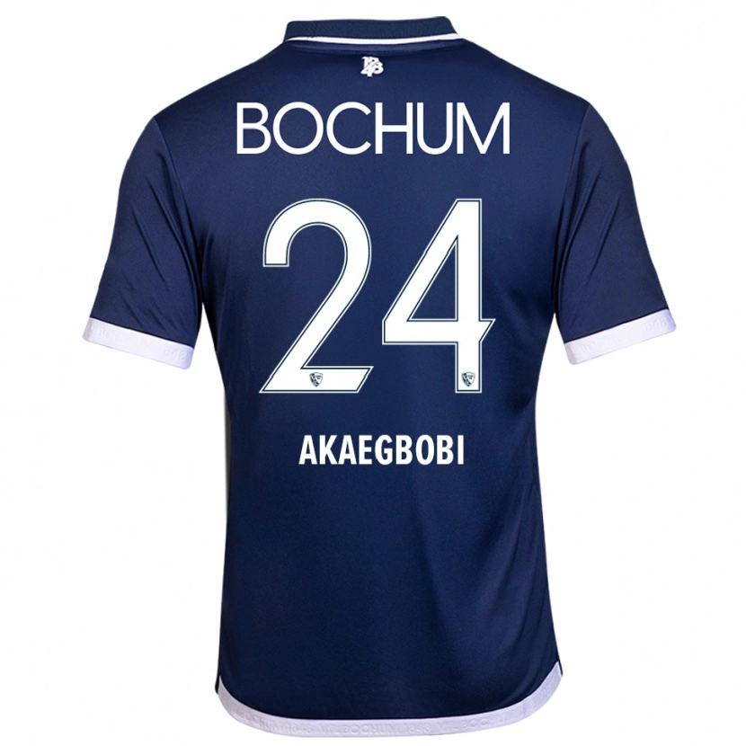 Danxen Dames Jonathan Akaegbobi #24 Marine Wit Thuisshirt Thuistenue 2025/26 T-Shirt