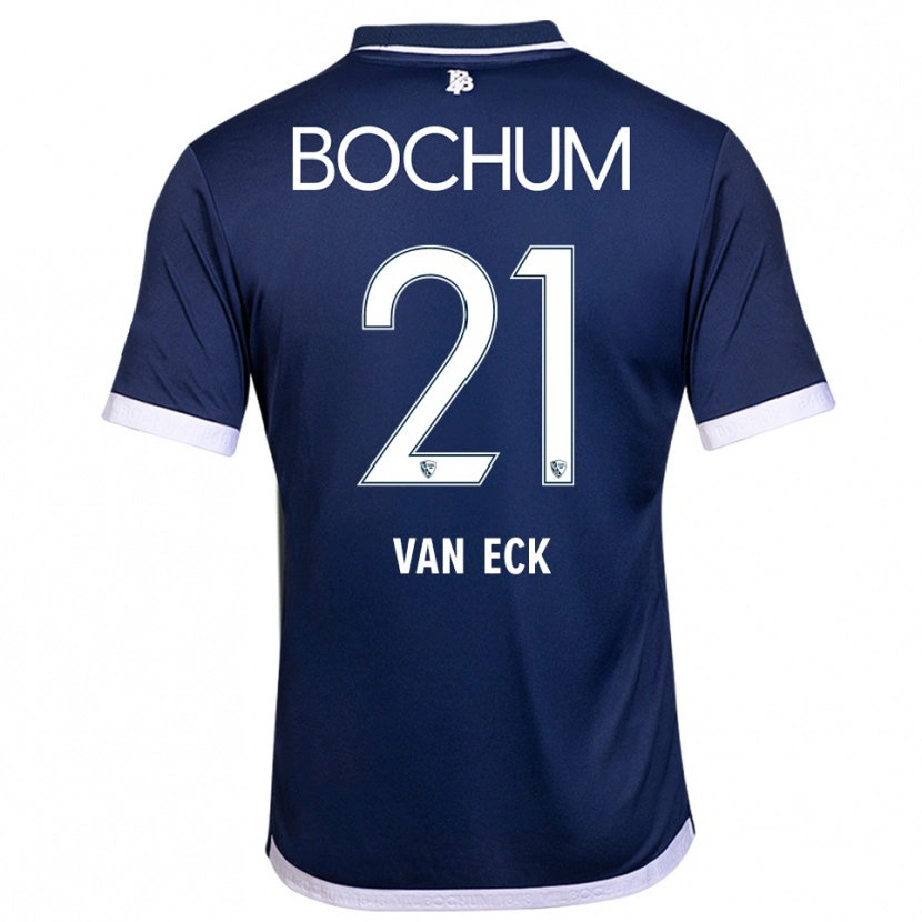 Danxen Dames Ole Van Eck #21 Marine Wit Thuisshirt Thuistenue 2025/26 T-Shirt