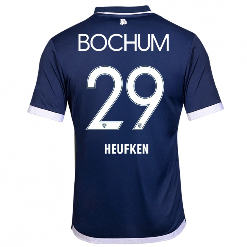 Danxen Dames Jeremias Heufken #29 Marine Wit Thuisshirt Thuistenue 2025/26 T-Shirt