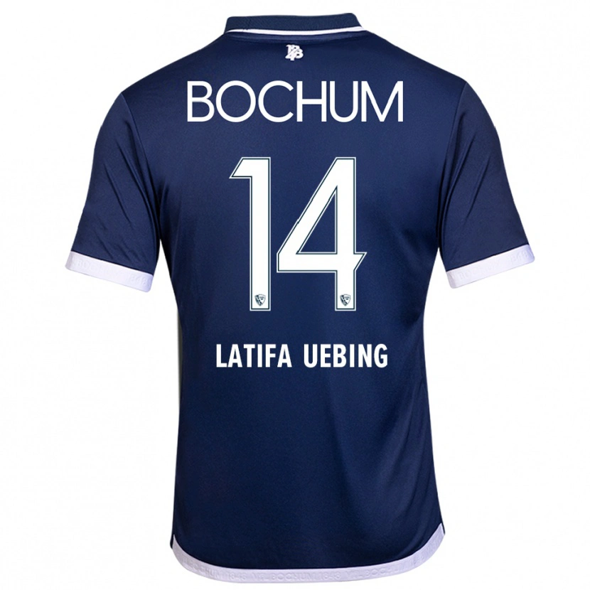 Danxen Dames Anna Latifa Uebing #14 Marine Wit Thuisshirt Thuistenue 2025/26 T-Shirt