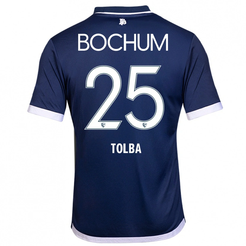 Danxen Dames Mohammed Tolba #25 Marine Wit Thuisshirt Thuistenue 2025/26 T-Shirt