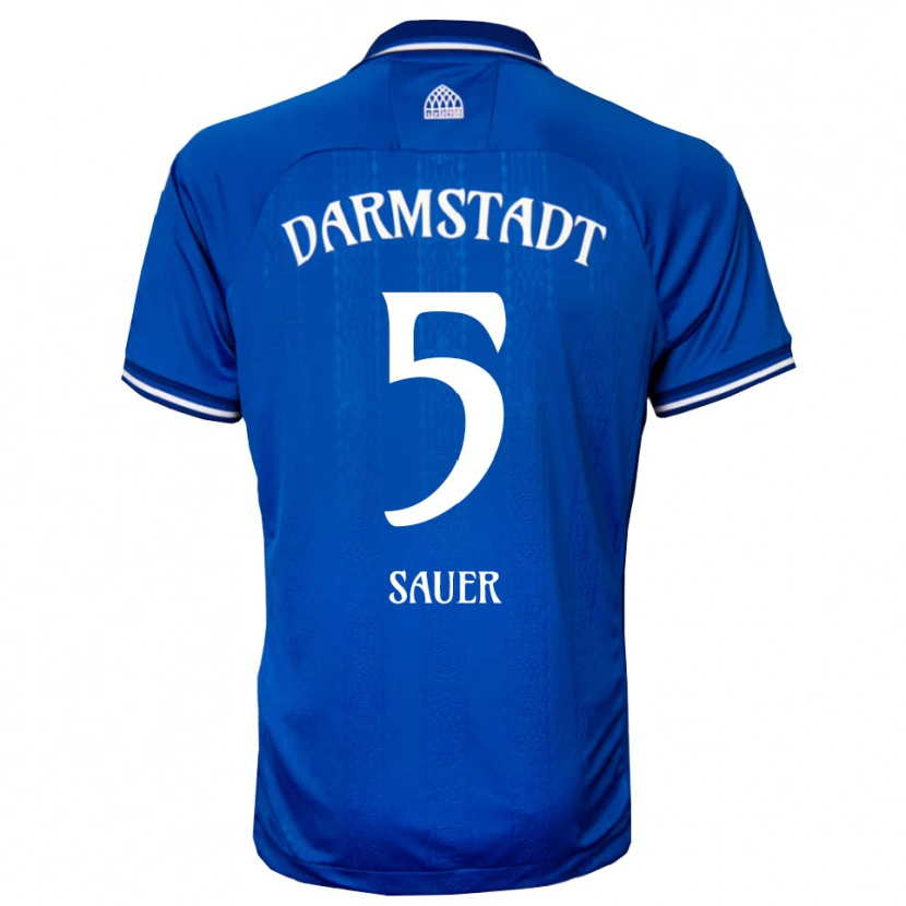 Danxen Dames Tino Sauer #5 Blauw Wit Thuisshirt Thuistenue 2025/26 T-Shirt