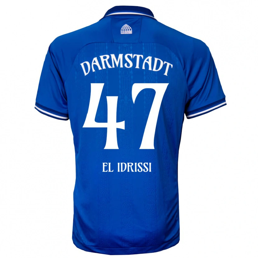 Danxen Dames Othmane El Idrissi #47 Blauw Wit Thuisshirt Thuistenue 2025/26 T-Shirt