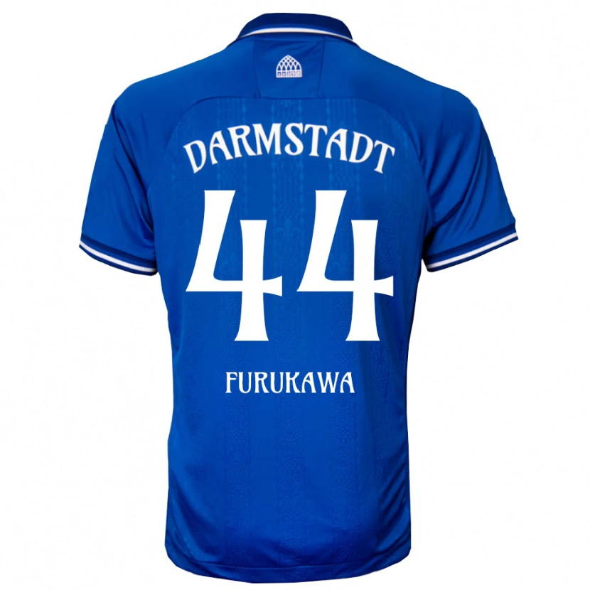 Danxen Dames Yosuke Furukawa #44 Blauw Wit Thuisshirt Thuistenue 2025/26 T-Shirt