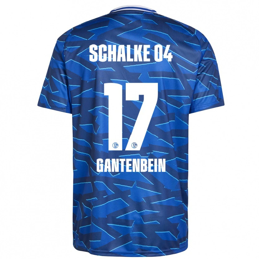 Danxen Dames Adrian Gantenbein #17 Koningsblauw Wit Thuisshirt Thuistenue 2025/26 T-Shirt