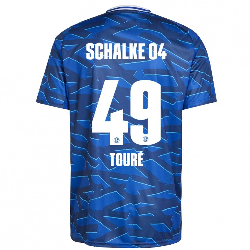 Danxen Dames Tidiane Touré #49 Koningsblauw Wit Thuisshirt Thuistenue 2025/26 T-Shirt