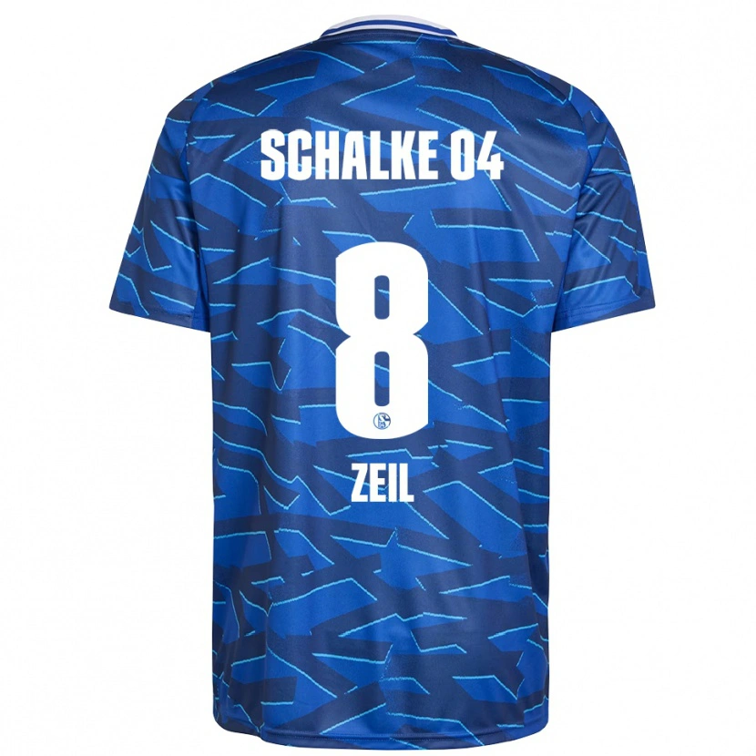 Danxen Dames Emil Zeil #8 Koningsblauw Wit Thuisshirt Thuistenue 2025/26 T-Shirt
