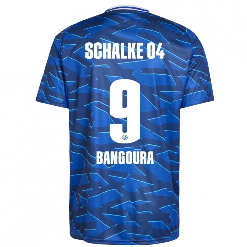 Danxen Dames Aboubacar Bangoura #9 Koningsblauw Wit Thuisshirt Thuistenue 2025/26 T-Shirt
