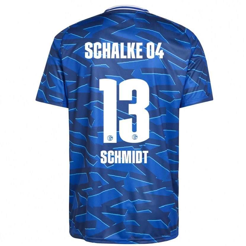 Danxen Dames Sophie Schmidt #13 Koningsblauw Wit Thuisshirt Thuistenue 2025/26 T-Shirt