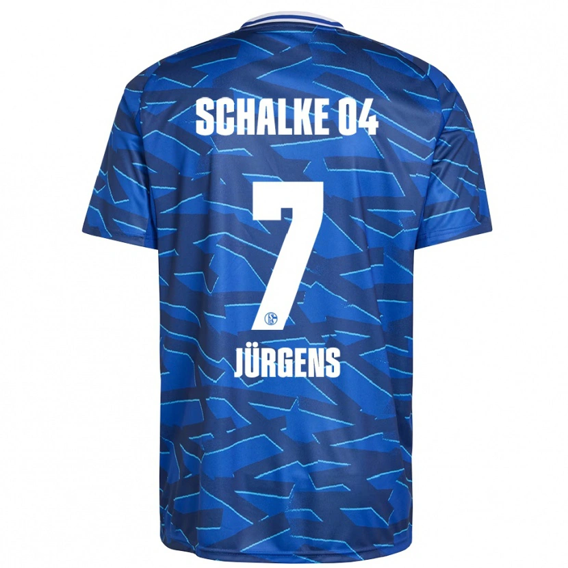 Danxen Dames Celina Jürgens #7 Koningsblauw Wit Thuisshirt Thuistenue 2025/26 T-Shirt