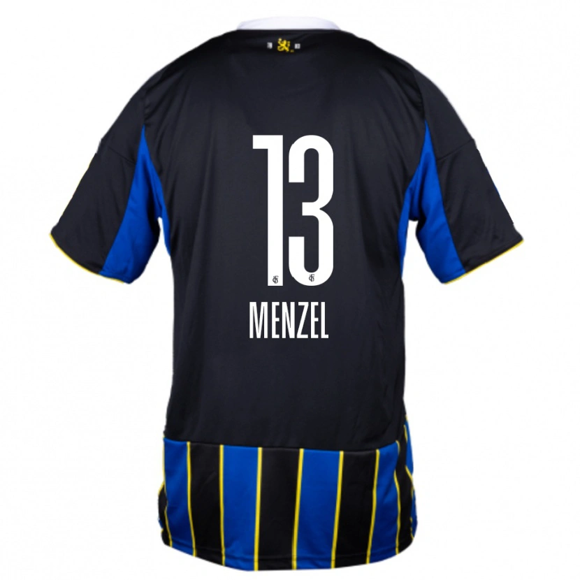 Danxen Dames Phillip Menzel #13 Blauw Zwart Geel Thuisshirt Thuistenue 2025/26 T-Shirt