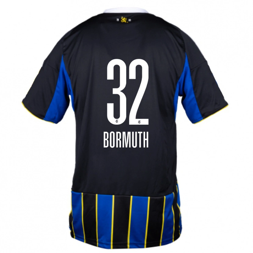 Danxen Dames Robin Bormuth #32 Blauw Zwart Geel Thuisshirt Thuistenue 2025/26 T-Shirt