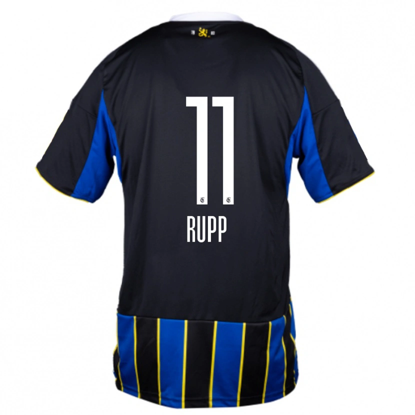 Danxen Dames Finn Rupp #11 Blauw Zwart Geel Thuisshirt Thuistenue 2025/26 T-Shirt