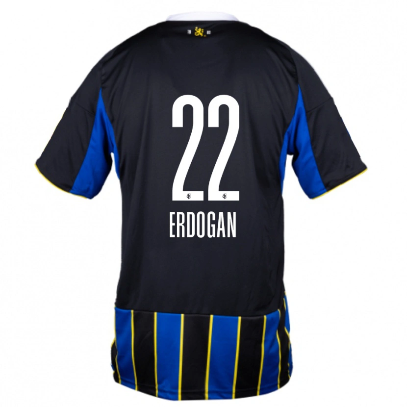 Danxen Dames Batuhan Erdogan #22 Blauw Zwart Geel Thuisshirt Thuistenue 2025/26 T-Shirt
