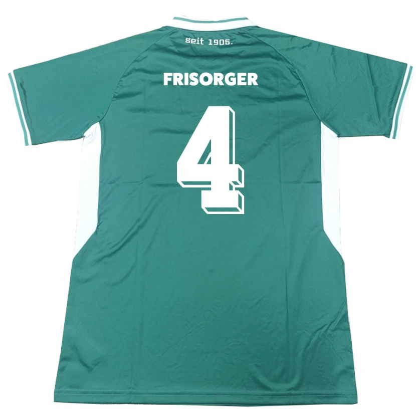 Danxen Dames Kevin Frisorger #4 Groen Wit Thuisshirt Thuistenue 2025/26 T-Shirt