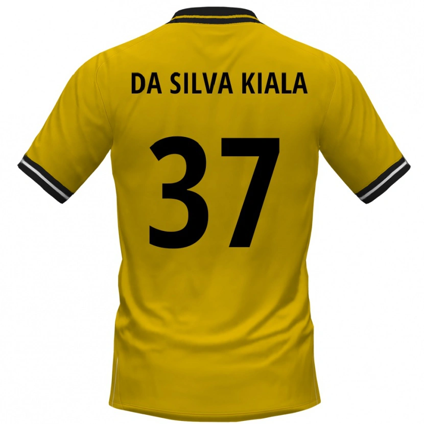 Danxen Dames Joel Da Silva Kiala #37 Geel Zwart Thuisshirt Thuistenue 2025/26 T-Shirt