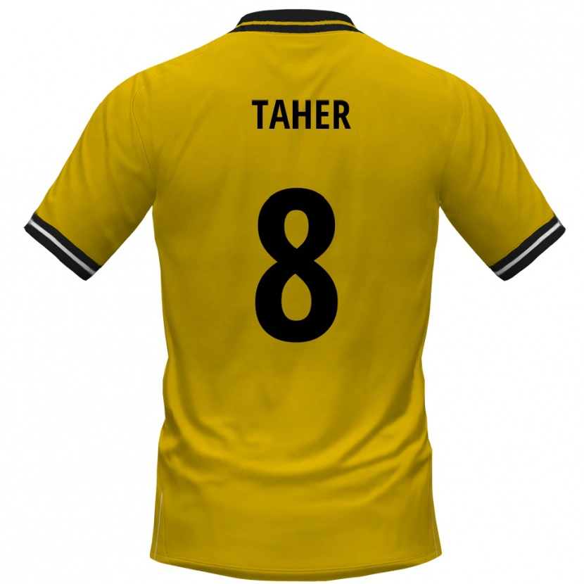 Danxen Dames Kanischka Taher #8 Geel Zwart Thuisshirt Thuistenue 2025/26 T-Shirt