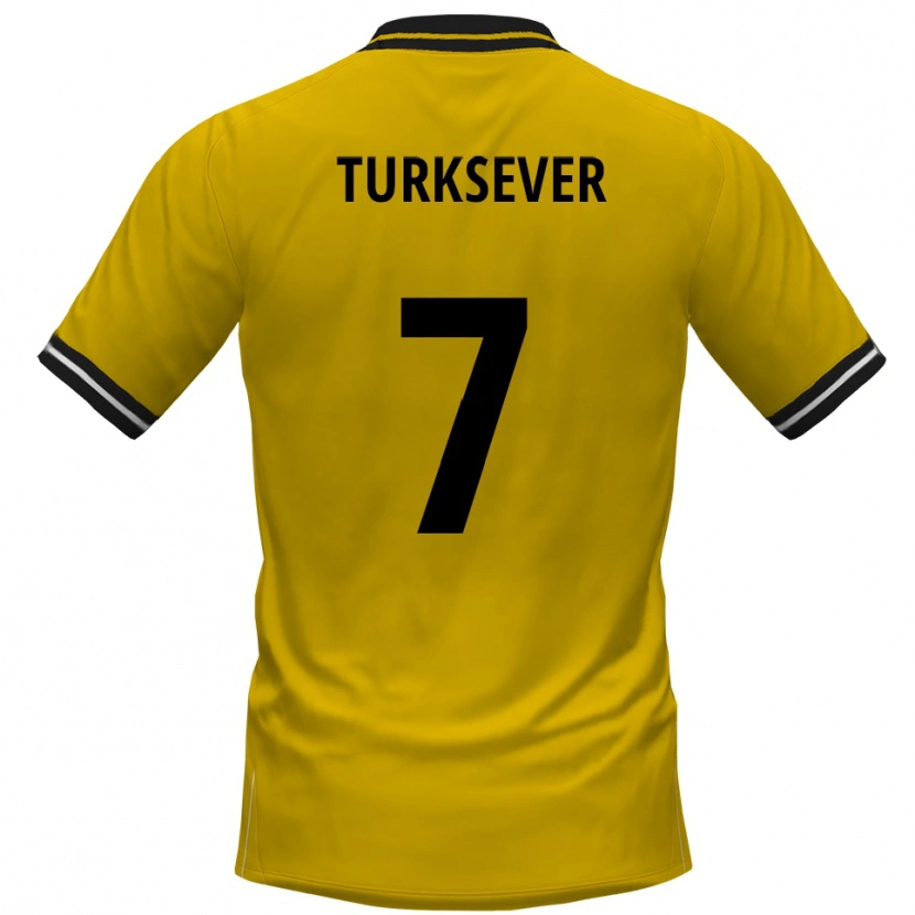 Danxen Dames Emre Türksever #7 Geel Zwart Thuisshirt Thuistenue 2025/26 T-Shirt