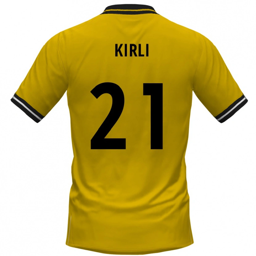 Danxen Dames Celil-Noah Kirli #21 Geel Zwart Thuisshirt Thuistenue 2025/26 T-Shirt