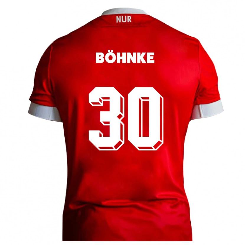 Danxen Dames Max Böhnke #30 Rood Wit Thuisshirt Thuistenue 2025/26 T-Shirt