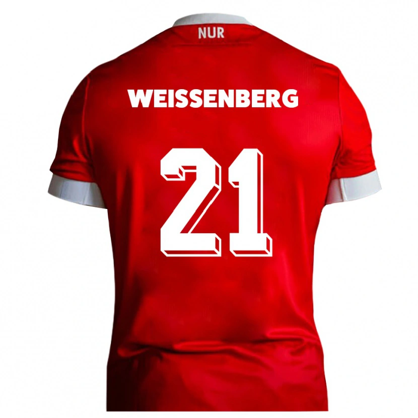 Danxen Dames Shawn Weißenberg #21 Rood Wit Thuisshirt Thuistenue 2025/26 T-Shirt