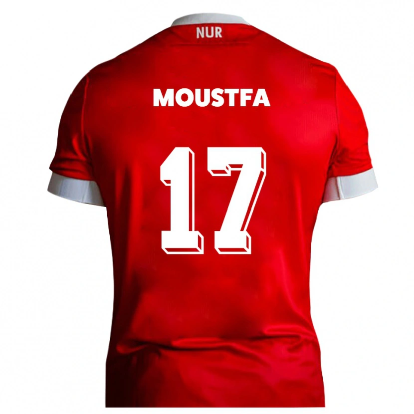 Danxen Dames Can Moustfa #17 Rood Wit Thuisshirt Thuistenue 2025/26 T-Shirt