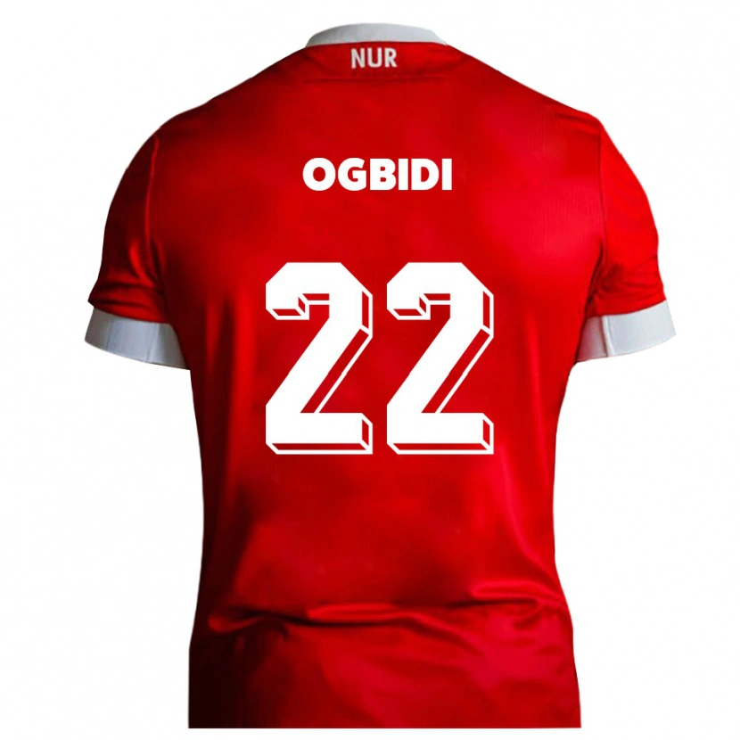 Danxen Dames Theo Ogbidi #22 Rood Wit Thuisshirt Thuistenue 2025/26 T-Shirt