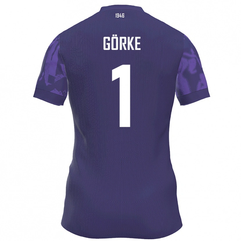 Danxen Dames Arthur Görke #1 Paars Wit Thuisshirt Thuistenue 2025/26 T-Shirt
