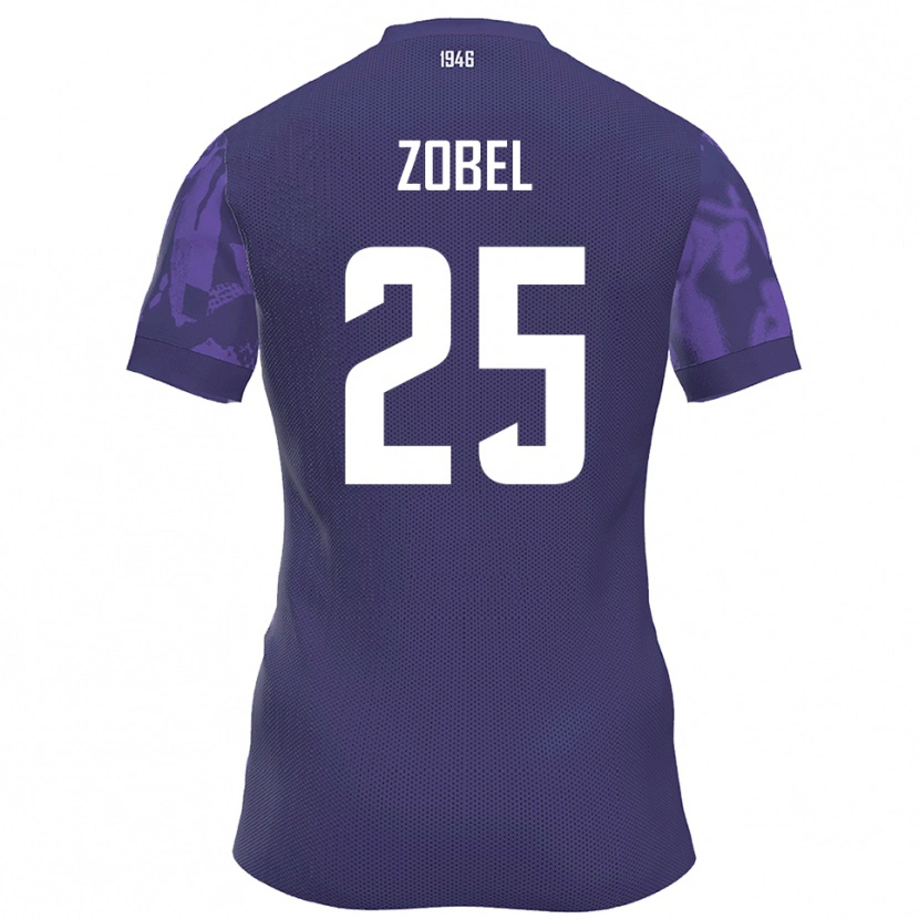 Danxen Dames Tristan Zobel #25 Paars Wit Thuisshirt Thuistenue 2025/26 T-Shirt
