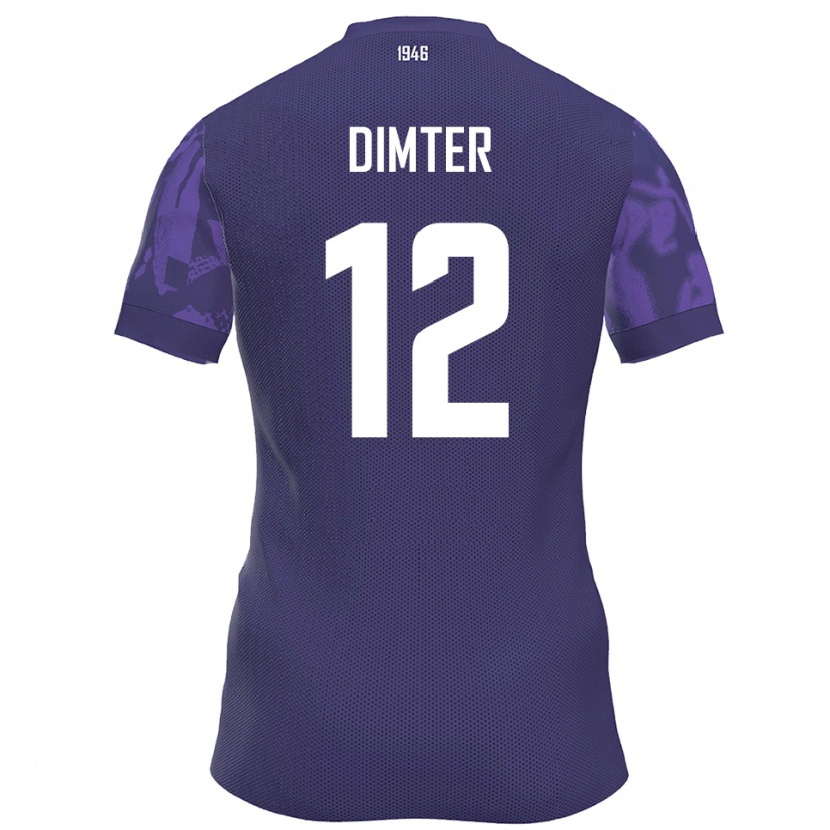 Danxen Dames Noel Dimter #12 Paars Wit Thuisshirt Thuistenue 2025/26 T-Shirt