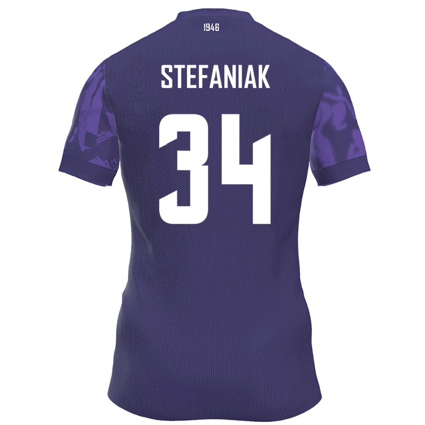 Danxen Dames Marvin Stefaniak #34 Paars Wit Thuisshirt Thuistenue 2025/26 T-Shirt