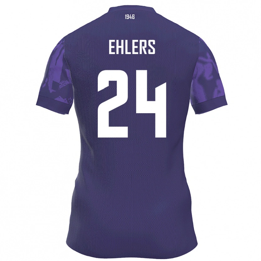 Danxen Dames Jannic Ehlers #24 Paars Wit Thuisshirt Thuistenue 2025/26 T-Shirt