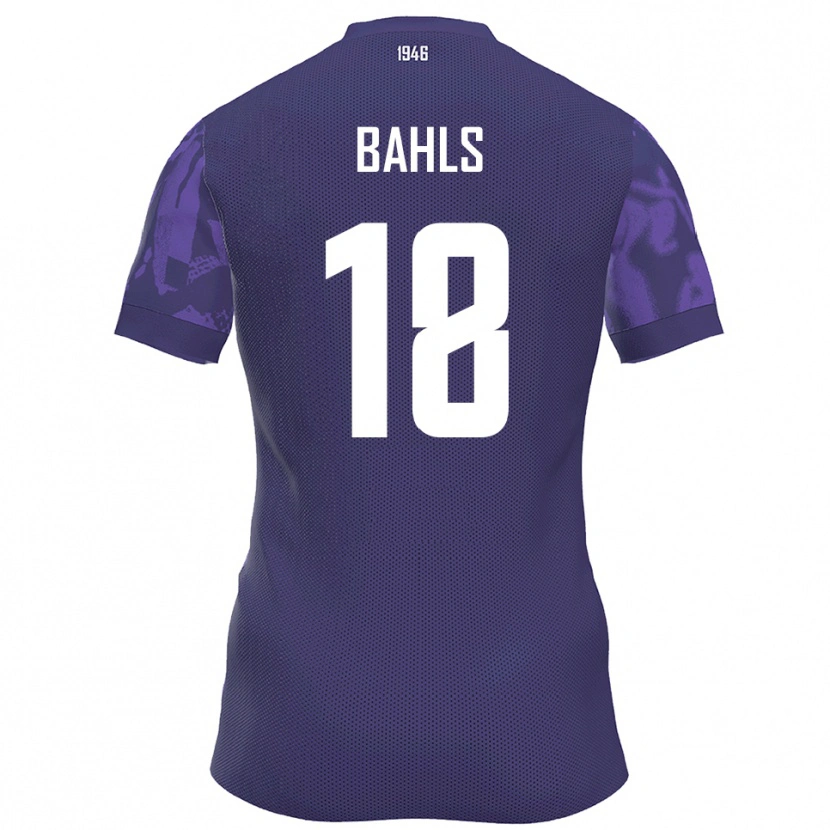 Danxen Dames Luca Bahls #18 Paars Wit Thuisshirt Thuistenue 2025/26 T-Shirt