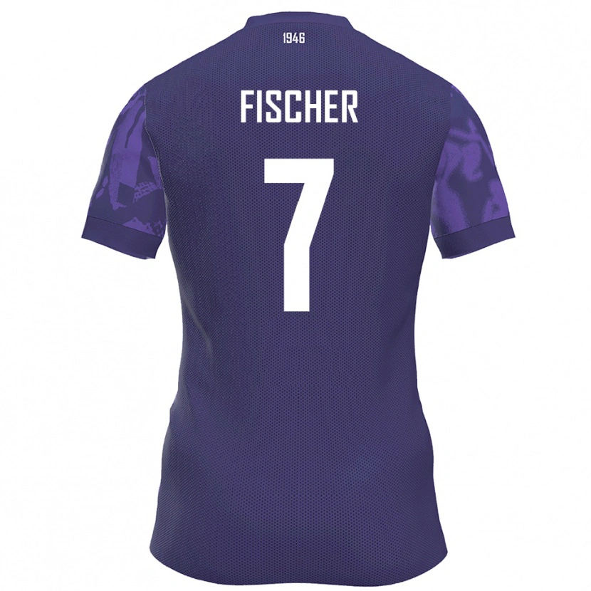 Danxen Dames Franz Fischer #7 Paars Wit Thuisshirt Thuistenue 2025/26 T-Shirt