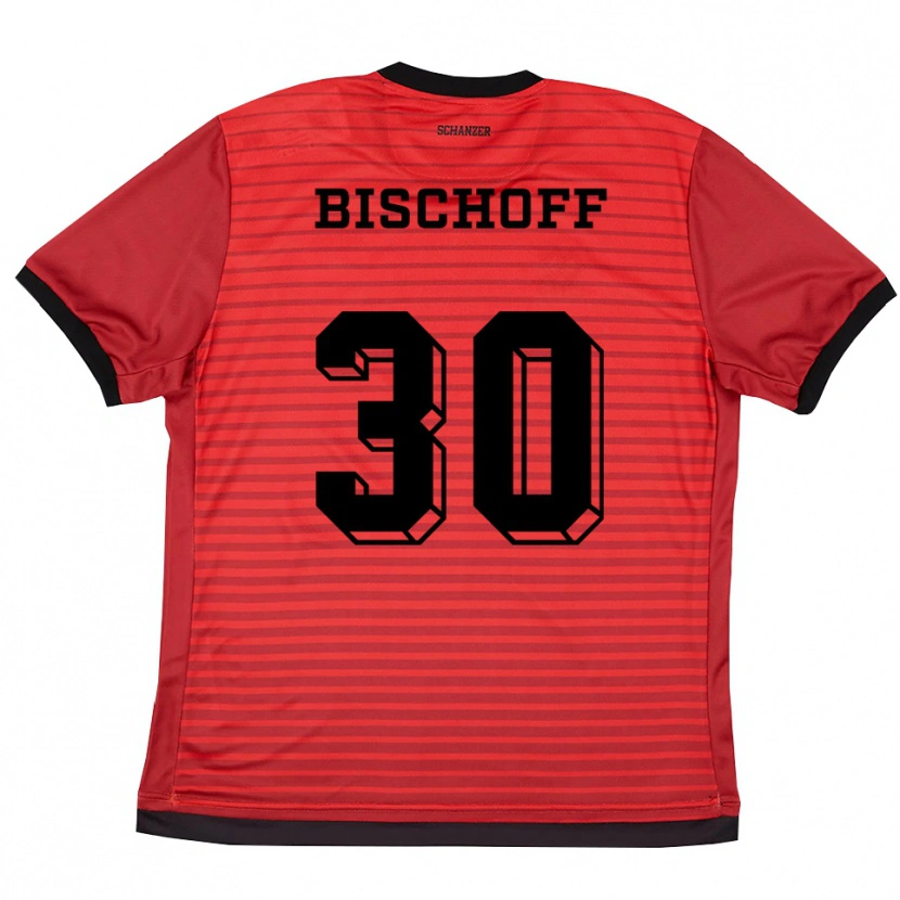 Danxen Dames Eva Bischoff #30 Rood Zwart Thuisshirt Thuistenue 2025/26 T-Shirt