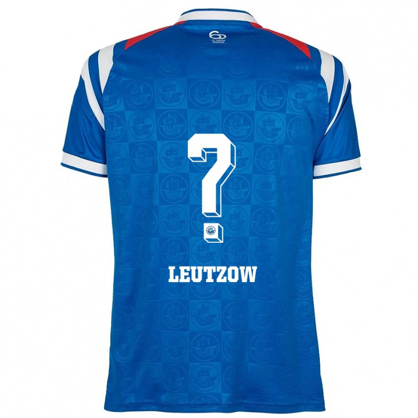 Danxen Dames Michel Leutzow #0 Blauw Wit Rood Thuisshirt Thuistenue 2025/26 T-Shirt