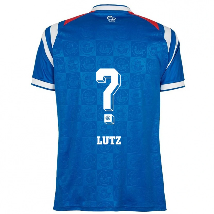 Danxen Dames Marvin Lutz #0 Blauw Wit Rood Thuisshirt Thuistenue 2025/26 T-Shirt