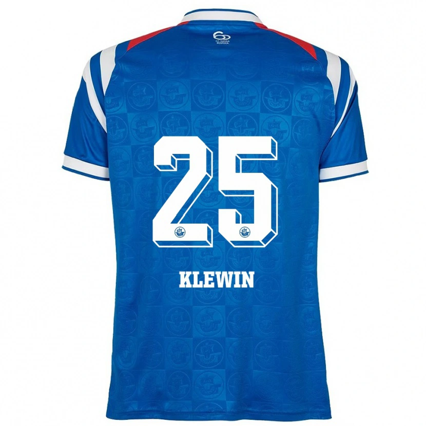 Danxen Dames Philipp Klewin #25 Blauw Wit Rood Thuisshirt Thuistenue 2025/26 T-Shirt