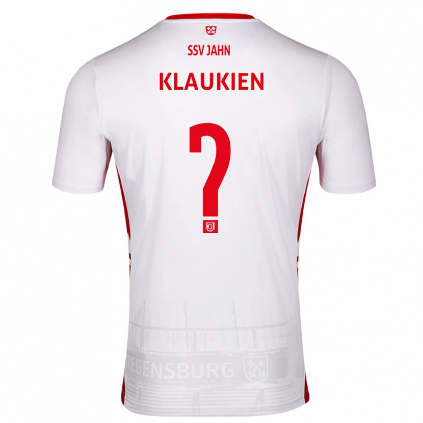 Danxen Dames Luca Klaukien #0 Wit Rood Thuisshirt Thuistenue 2025/26 T-Shirt