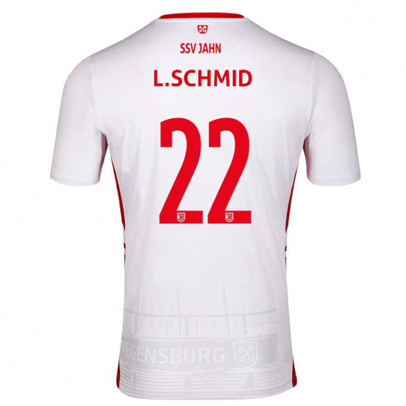 Danxen Dames Lenny Schmid #22 Wit Rood Thuisshirt Thuistenue 2025/26 T-Shirt