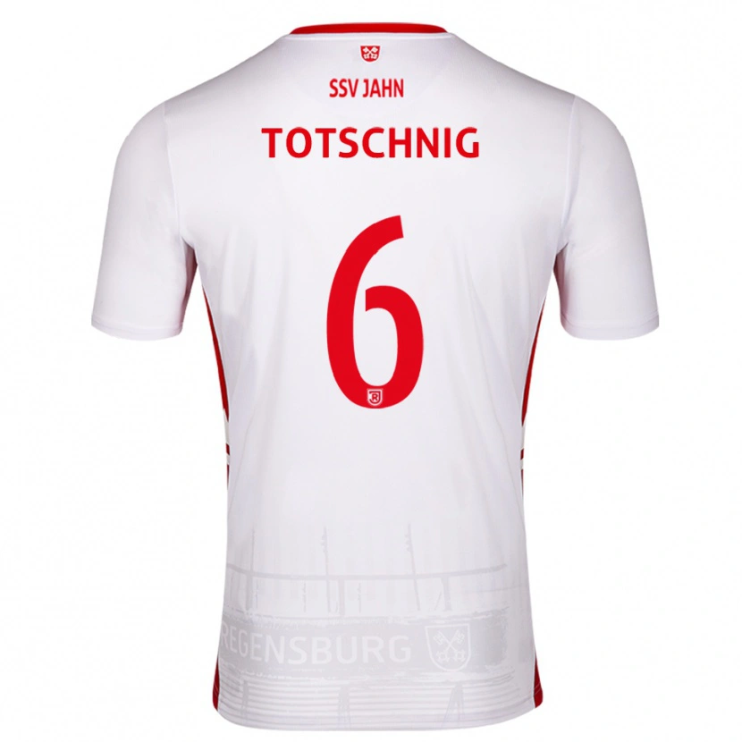 Danxen Dames Josef Totschnig #6 Wit Rood Thuisshirt Thuistenue 2025/26 T-Shirt