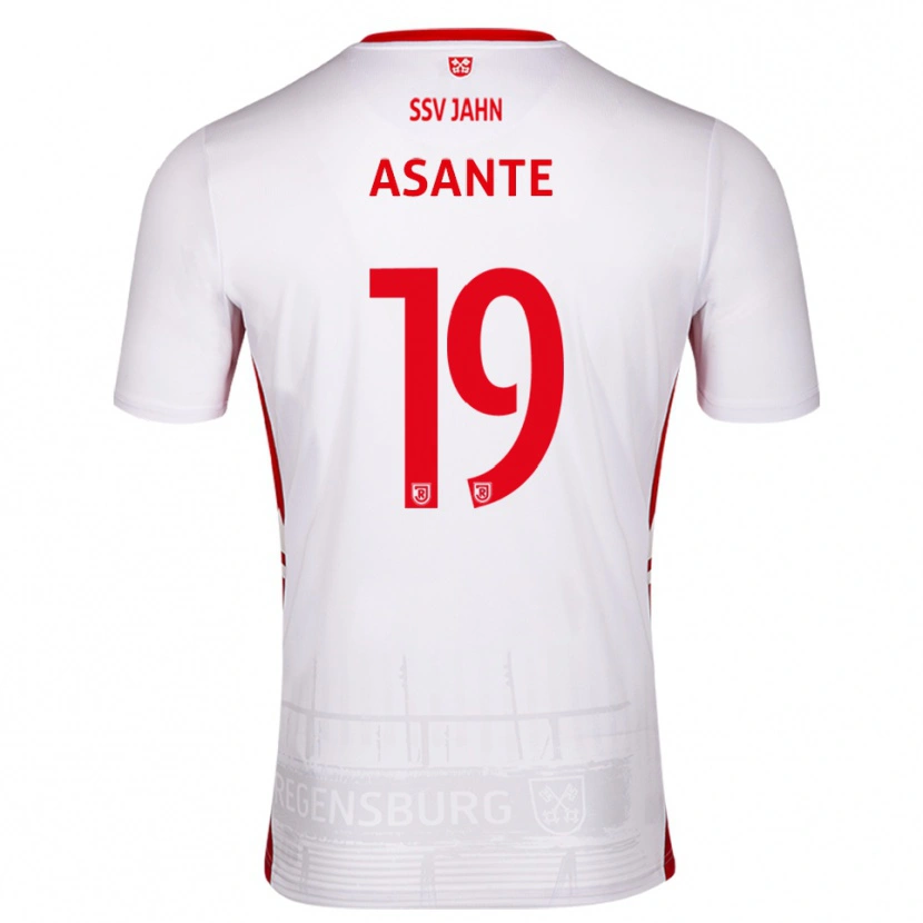 Danxen Dames Davis Asante #19 Wit Rood Thuisshirt Thuistenue 2025/26 T-Shirt