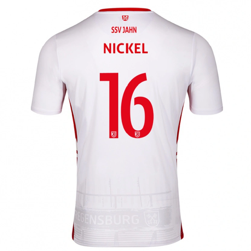Danxen Dames Marlon Nickel #16 Wit Rood Thuisshirt Thuistenue 2025/26 T-Shirt